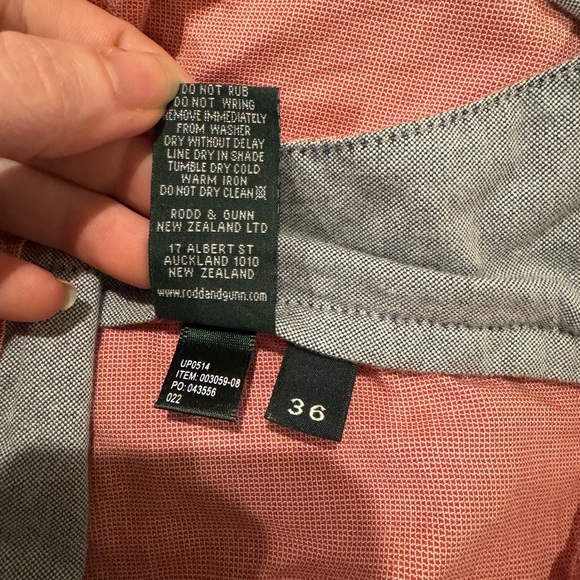 Rodd & Gunn Men's The Gunn 9" Cotton Blend Short coral red 36 - Picture 6 of 11